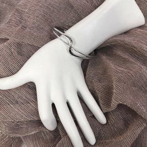 Sterling Silver Wave Cuff Bracelet